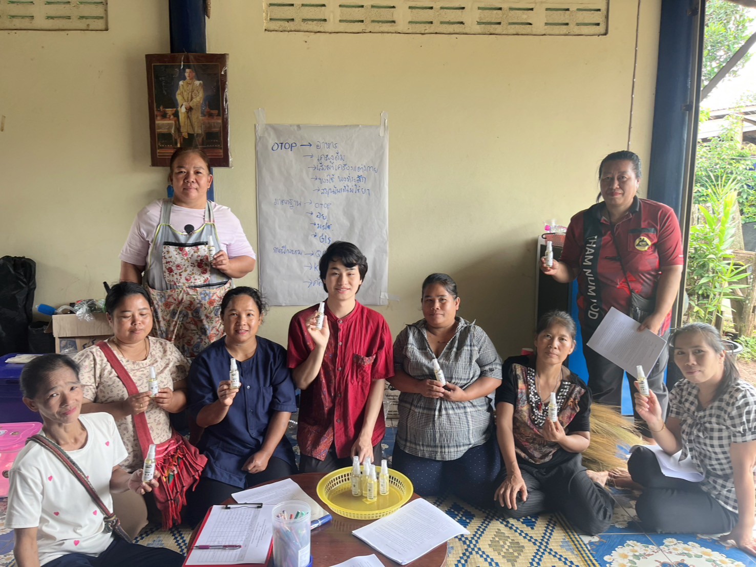 (microphone)สำนักงานพัฒนาชุมชนอำเภอปางมะผ้าลงพื้นที่ดำเนินโครงการสร้างความมั่นคงทางอาชีพและรายได้ กิจกรรม ส่งเสริมการจัดตั้ง และ พัฒนากลุ่มอาชีพ