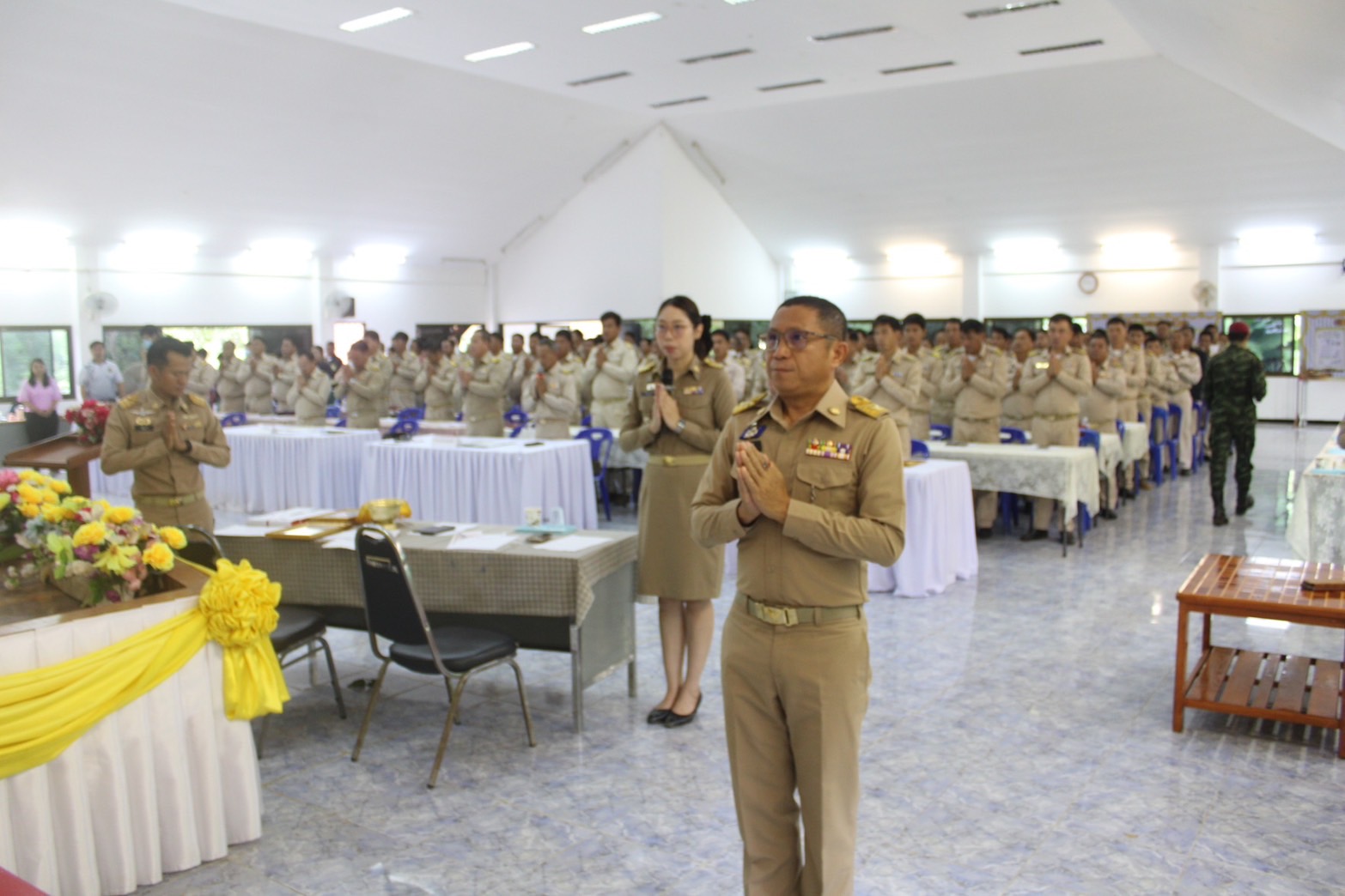 สพอ.อำเภอปางมะผ้าเข้าร่วมประชุมกำนันผู้ใหญ่บ้านประจำเดือน กันยายน 2568 ครั้งที่ 9/ 2568