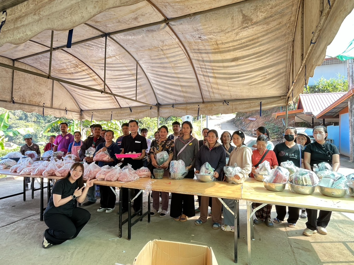 สพอ.ปางมะผ้า ดำเนินโครงการสร้างสัมมาชีพชุมชนสำหรับครัวเรือนที่ได้รับผลกระทบด้านอาชีพและรายได้ที่มีศักยภาพและสามารถพัฒนาได้